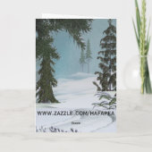 De Kaart van de Sleep van de winter (Achterkant)