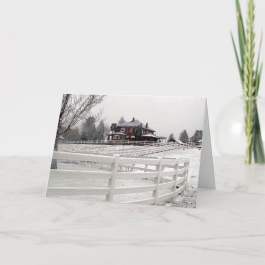 De Kaart van de Sneeuw van Kerstmis (Voorkant)