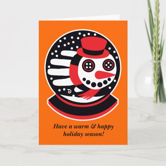 De kaart van de sneeuwman (Voorkant)