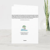 De Kaart van de sneeuwman met Blauwe Grens (Achterkant)