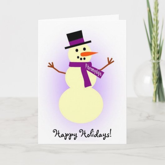 De kaart van de Sneeuwman van Fibromyalgia (Voorkant)