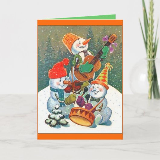 de kaart van de sneeuwmanband (Voorkant)