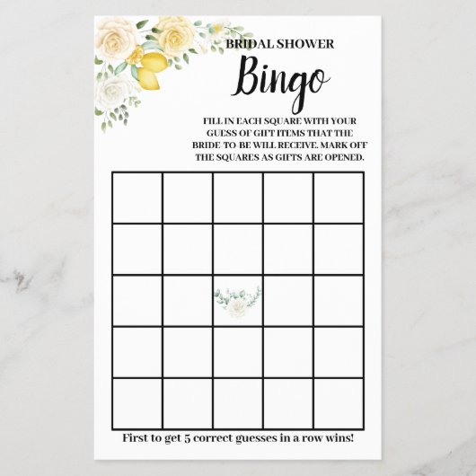 De Kaart van de Spel van het Bingo van het Vrijgez (Voorkant)