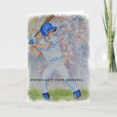 DE KAART VAN DE SPELER |GREETING VAN HET HONKBAL (Voorkant)