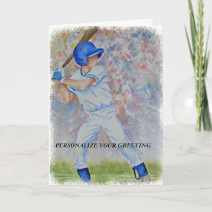 DE KAART VAN DE SPELER  GREETING VAN HET HONKBAL