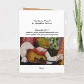 De kaart van de Speler van de Gitaar (Achterkant)