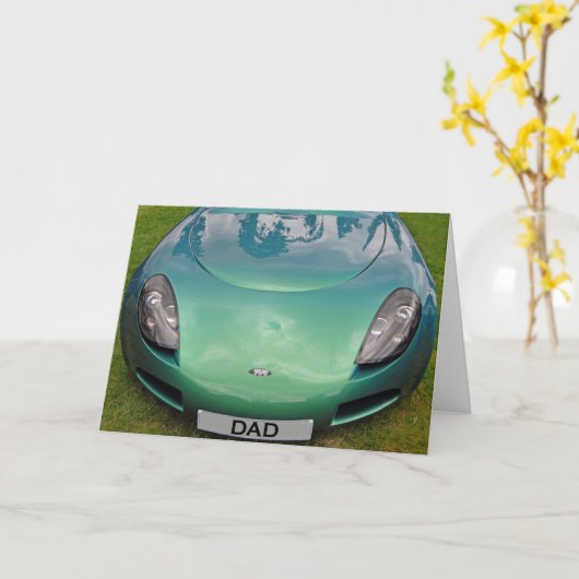De kaart van de Sportwagen van vaderdag TVR (Gele Bloem)