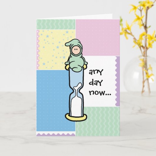 De Kaart van de Steun van de zwangerschap - Om het (Gele Bloem)