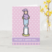 De Kaart van de Steun van de zwangerschap - wacht (Gele Bloem)