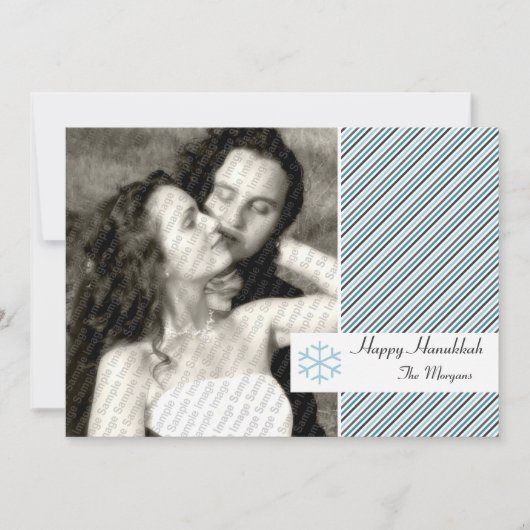 De Kaart van de Strepen van de Chanoeka (Voorkant)