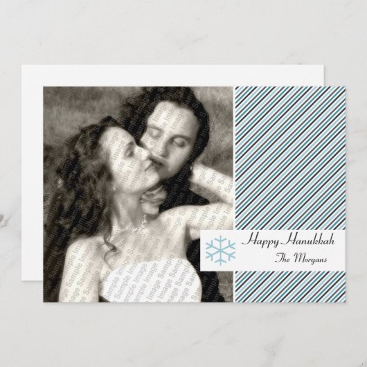 De Kaart van de Strepen van de Chanoeka (Voorkant / Achterkant)