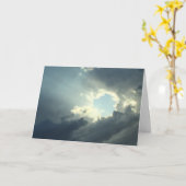 De kaart van de sympathie, foto, donkere hemel met (Gele Bloem)