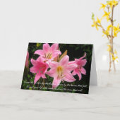 De Kaart van de sympathie - Roze Lelies (Gele Bloem)