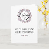 De Kaart van de sympathie "schreeuwt niet omdat (Gele Bloem)