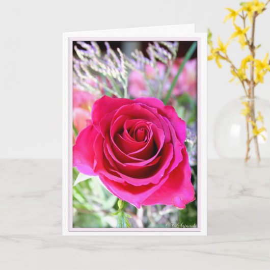 De Kaart van de Sympathie van de bloem (Gele Bloem)