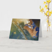 De Kaart van de Sympathie van de Engel van het kat (Gele Bloem)