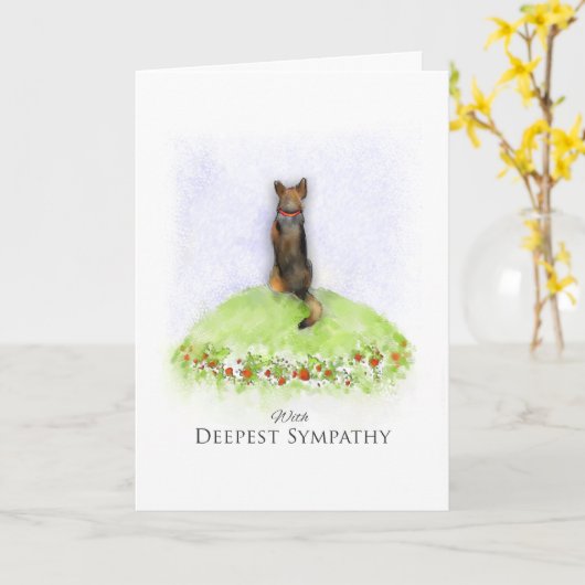 De Kaart van de Sympathie van de Hond van de (Gele Bloem)