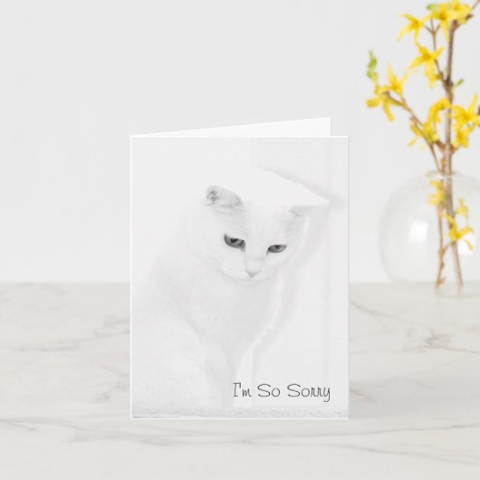 De Kaart van de Sympathie van de Kat van de engel (Gele Bloem)