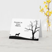 De Kaart van de Sympathie van de Rouw van de hond (Gele Bloem)