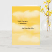De Kaart van de Sympathie van de verjaardag (Gele Bloem)