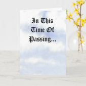 DE KAART VAN DE SYMPATHIE VAN DE WEDUWE VAN HET (Gele Bloem)