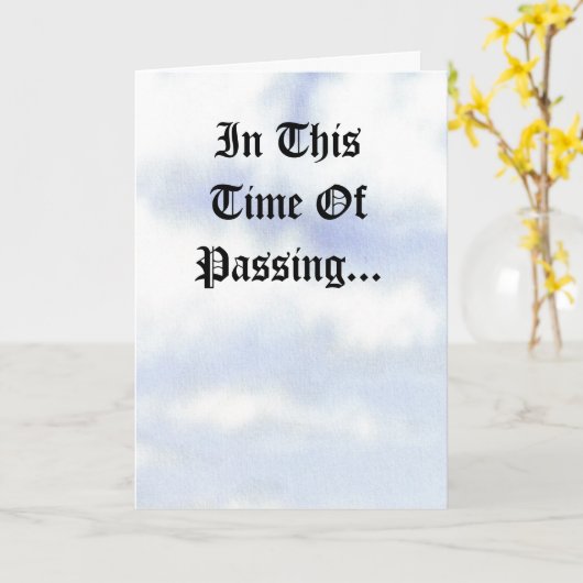 DE KAART VAN DE SYMPATHIE VAN DE WEDUWE VAN HET (Gele Bloem)