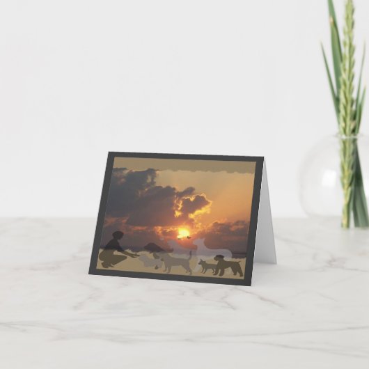 De Kaart van de Sympathie van de Zonsondergang BCD (Voorkant)