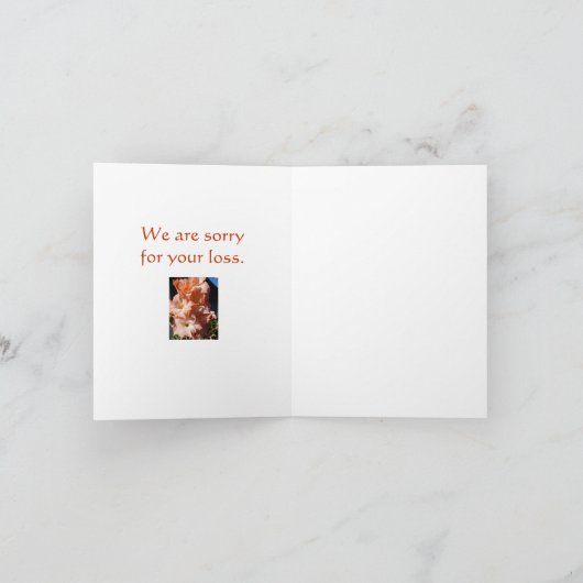 De Kaart van de Sympathie van Gladiola van de (Binnen)