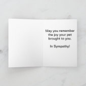 De Kaart van de Sympathie van het huisdier (Binnen)