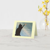 De Kaart van de Sympathie van het huisdier - Kat (Gele Bloem)