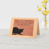 De Kaart van de Sympathie van het huisdier - Kat (Gele Bloem)