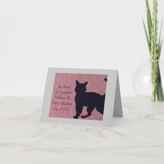 De Kaart van de Sympathie van het huisdier - Kat (Voorkant)