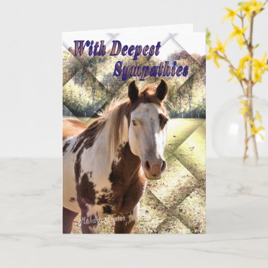 De kaart van de Sympathie van het Paard van de (Gele Bloem)