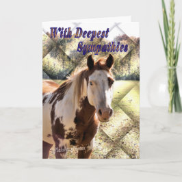 De kaart van de Sympathie van het Paard van de
