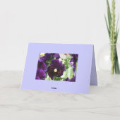 De kaart van de Sympathie van het viooltje (Achterkant)