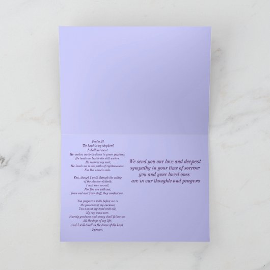 De kaart van de Sympathie van het viooltje (Binnen)