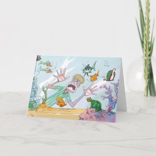 De Kaart van de Tank van vissen (Voorkant)