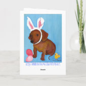 De Kaart van de Tekkel 2010 van de paashaas (Achterkant)