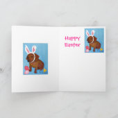 De Kaart van de Tekkel 2010 van de paashaas (Binnen)