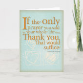 De Kaart van de Thanksgiving (Voorkant)