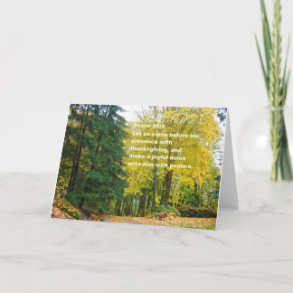 De Kaart van de Thanksgiving met het 95:2 van de