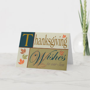 De Kaart van de Thanksgiving met het Gebladerte