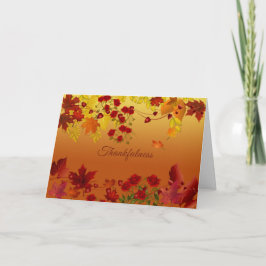 De Kaart van de Thanksgiving/van de