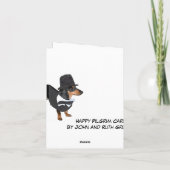 De Kaart van de Thanksgiving van het Puppy van de (Achterkant)