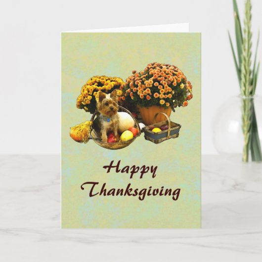 De kaart van de Thanksgiving van weinig Jong (Voorkant)