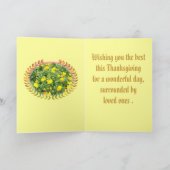 De kaart van de Thanksgiving voor iedereen (Binnen)