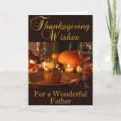 De Kaart van de Thanksgiving voor Vader (Voorkant)