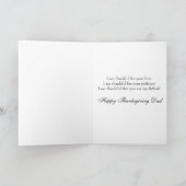 De Kaart van de Thanksgiving voor Vader (Binnen)