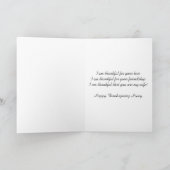 De Kaart van de Thanksgiving voor Vrouw (Binnen)