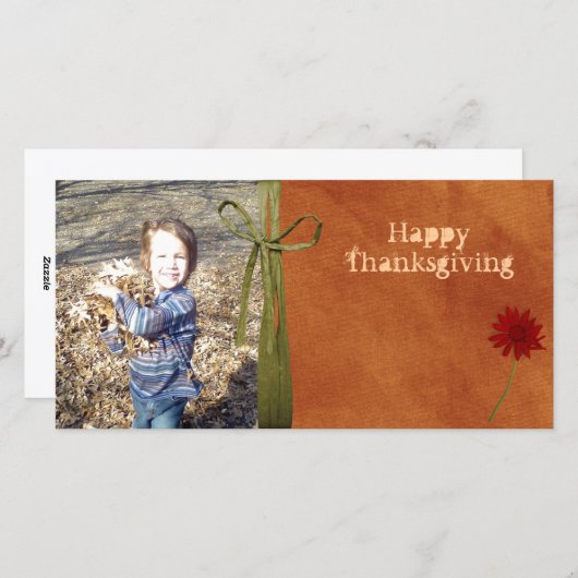 de kaart van de Thanksgivingfoto (Voorkant / Achterkant)